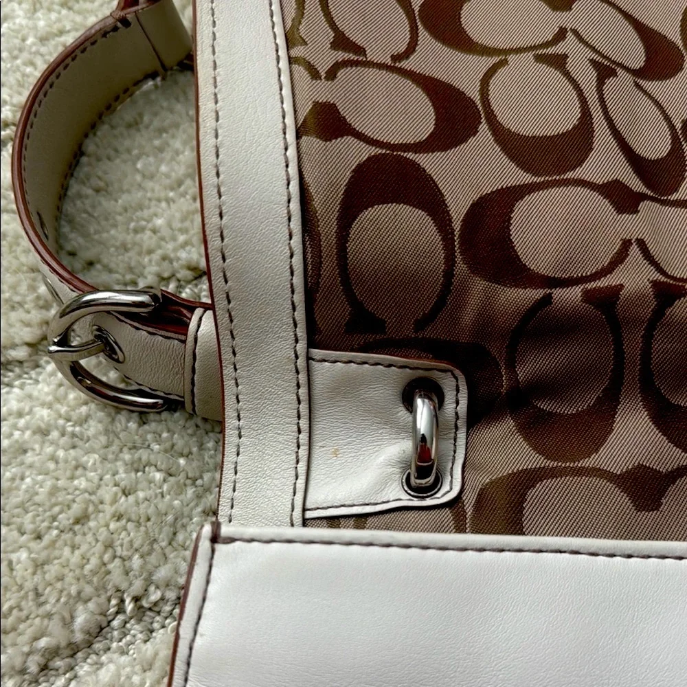 Coach beautiful white